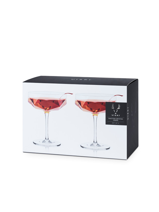 Art Deco Martini Coupes (2)- Viski