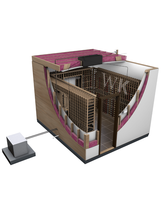 Climatiseur de cave à vin Ceiling Mount 8000 Omega - WhisperKOOL