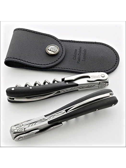 Melchior Ebony Wood handle Corkscrew- Chateau Laguiole