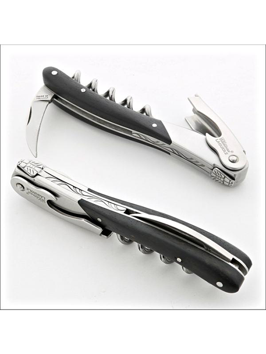 Melchior Ebony Wood handle Corkscrew- Chateau Laguiole
