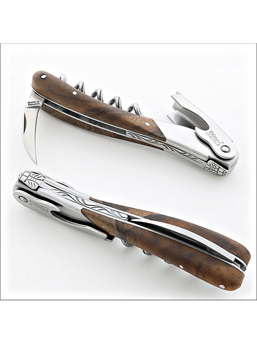 Melchior Buried Walnut Handle Corlscrew- Chateau Laguiole