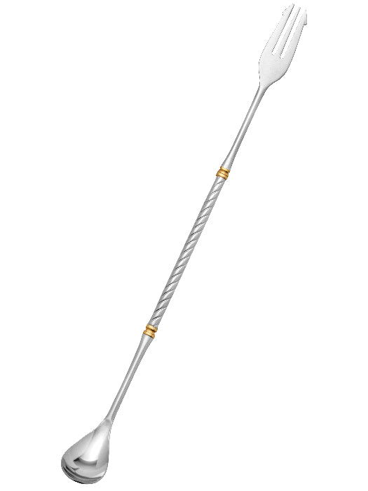 Cuillère Trident 31.5 cm Inox et Or - Yukiwa