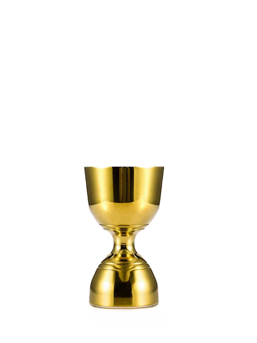 Gold HOURGLASS jigger - TCB