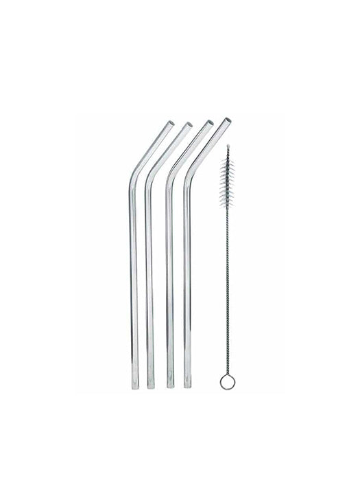 Ensemble de 4 pailles inox arrondies - Franmara