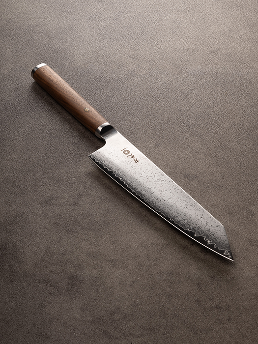 Couteau polyvalent Santoku (noyer) Série Pro - Hazaki
