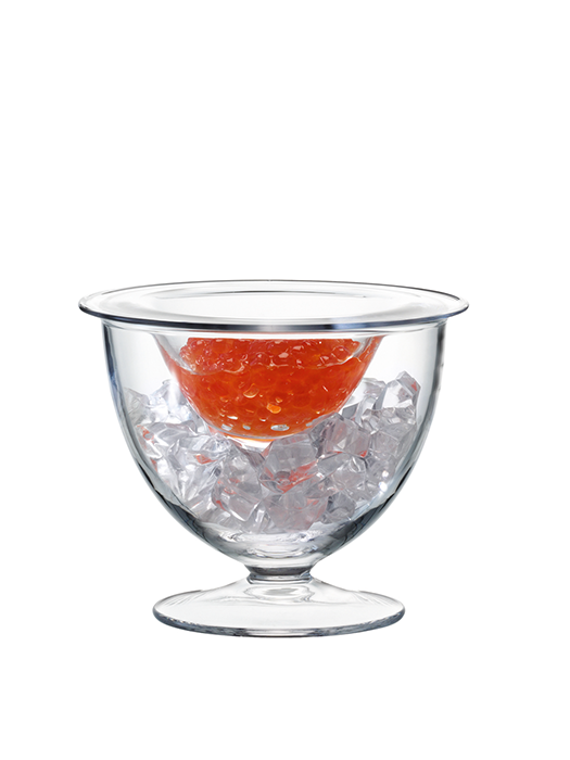 Service à caviar en verre soufflé bouche- LSA