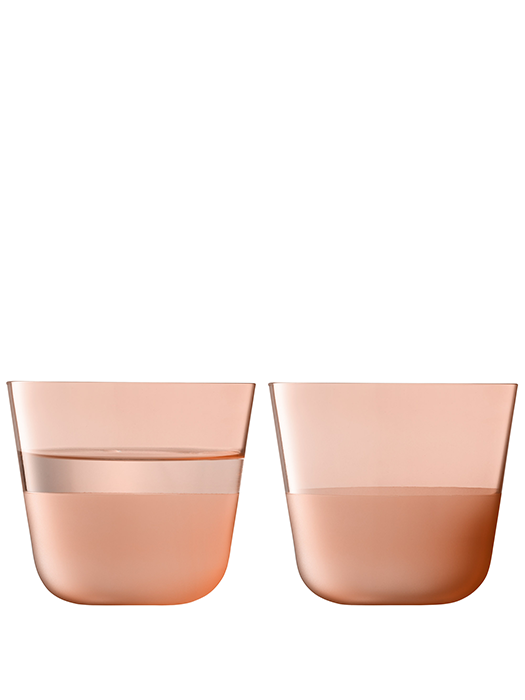 Verres Tumbler Arc Contrast CORAL 260ml (lot de 2)- LSA