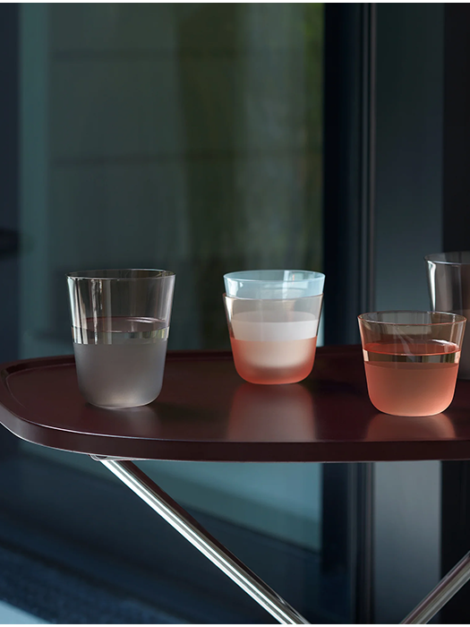 Verres Tumbler Arc Contrast CORAL 260ml (lot de 2)- LSA