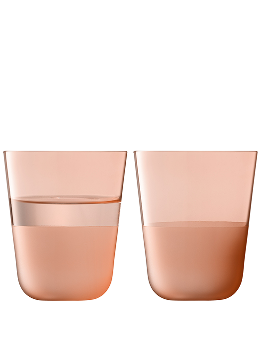 Verres Tumbler Arc Contrast CORAL 380ml (lot de 2)- LSA