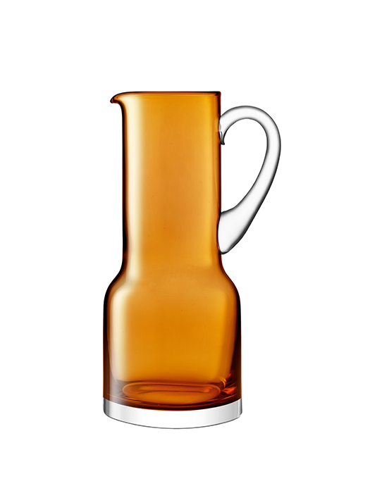Pichet utilitaire 1.35L en verre soufflé bouche AMBER- LSA