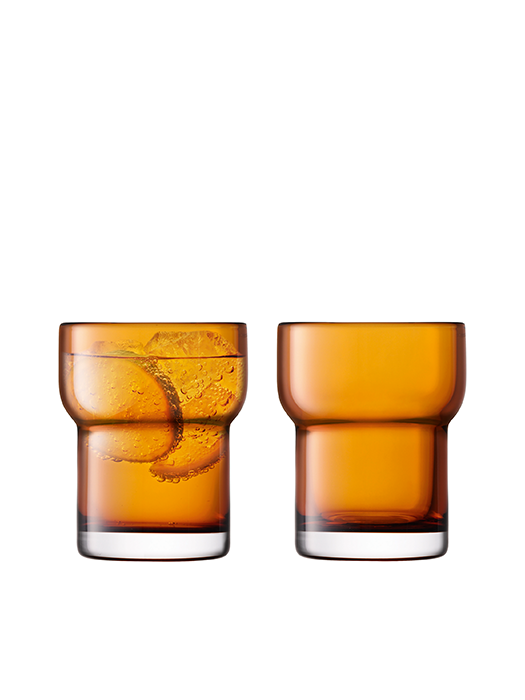 Verres Tumbler  en verre soufflé bouche  AMBER 300ml (lot de 2)- LSA