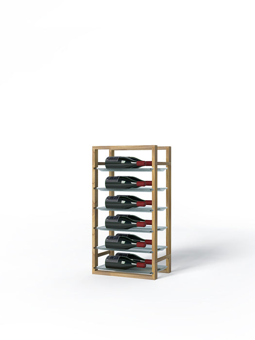 Support avec tablettes en verre pour 12 bouteilles, Série Classic - LVG