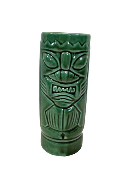 Mug Tiki Hawaïen en céramique émaillée verte