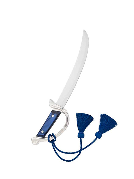 Sabre à champagne Lasalle avec manche bleu et socle - Claude Dozorme