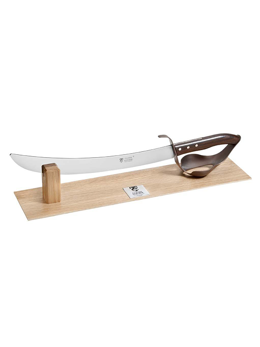 Sabre à champagne Design (Santo Morado avec garde bronze et socle) - Claude Dozorme
