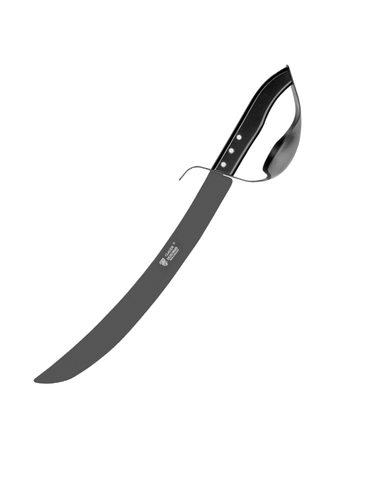 Sabre à champagne Design Noir (socle noir avec garde en aluminium noire) - Claude Dozorme