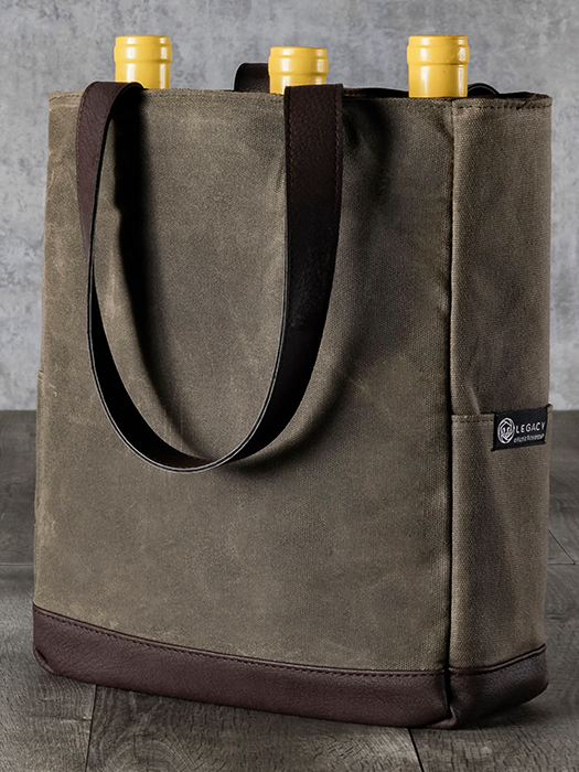 Sac de transport 3 bouteilles Canvas - Picnic Time
