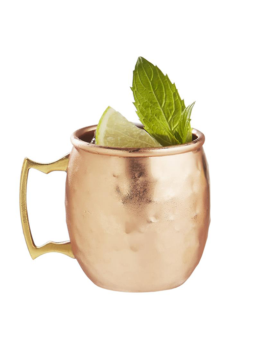 Mini-mugs Moscow Mule en cuivre martelé (Lot de 4)- Brilliant