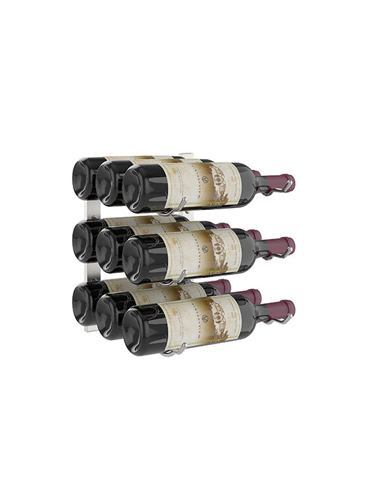 W Series 12-inch 9-bottle Rack - Vintage View
