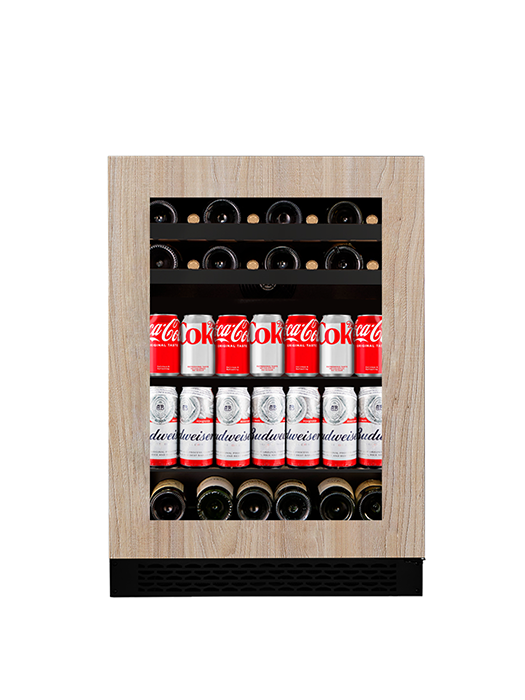 Centre de breuvage 16 bouteilles et 92 canettes 1 zone Série Titanium- Wine Cell'R
