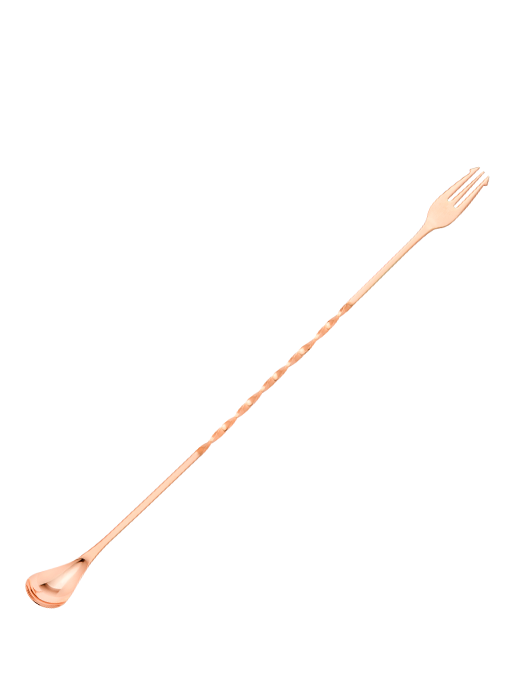 Cuillère Trident 45 cm Plaqué Rose Or - Yukiwa