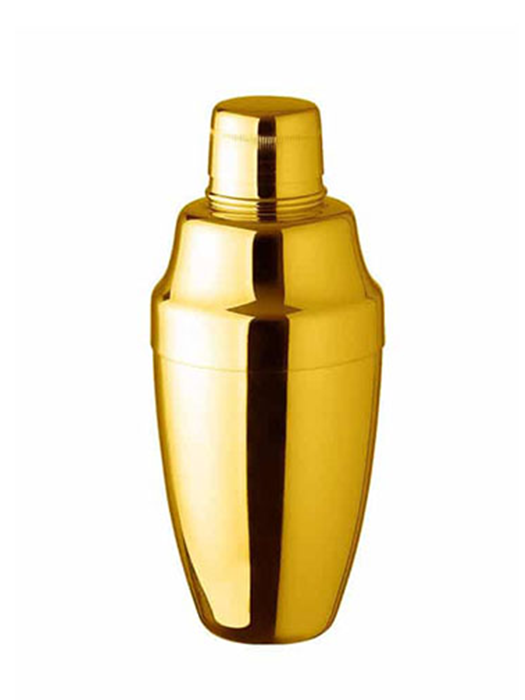 Shaker à cocktail Cobbler Plaqué Or (360ml) - Yukiwa