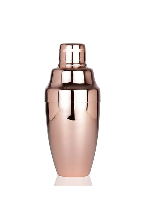 Shaker à cocktail Jumbo Plaqué Rose Or (800ml) - Yukima