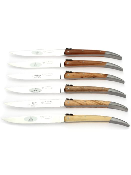 6 couteaux de table Bois de France - Laguiole en Aubrac