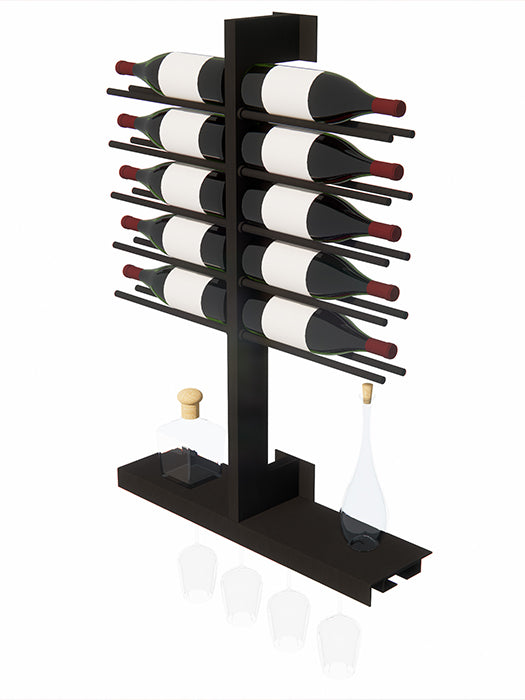Présentoir mural pour bouteilles et coupes à vin - Vinum Rack