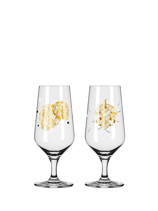 Ensemble de 2 verres à bière Brauchzeit Pils Orge - Ritzenhoff
